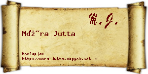 Móra Jutta névjegykártya